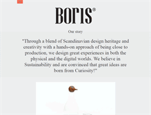 Tablet Screenshot of borisdesignstudio.com